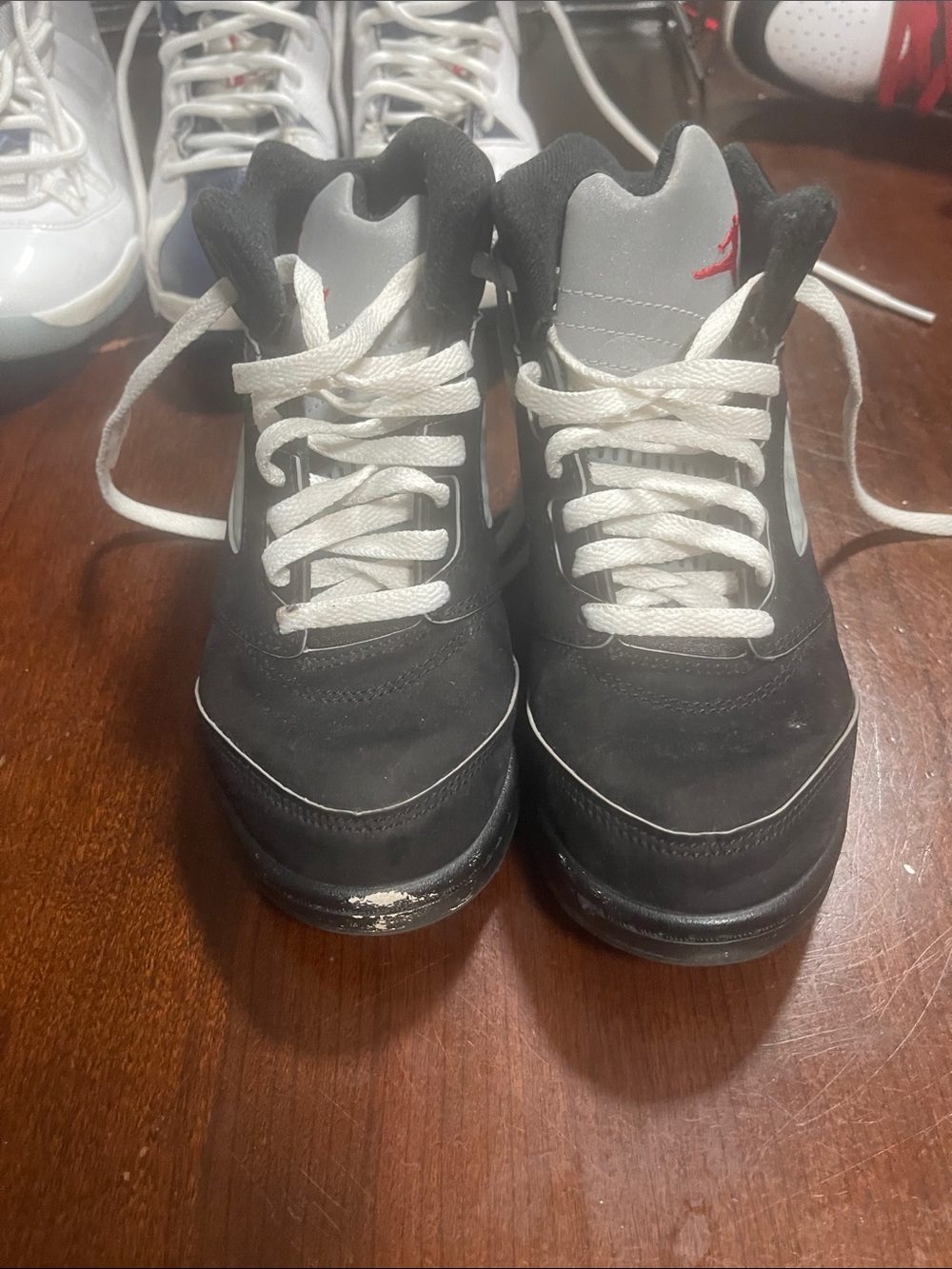 Jordan Black and White Retro Low-Top Sneakers